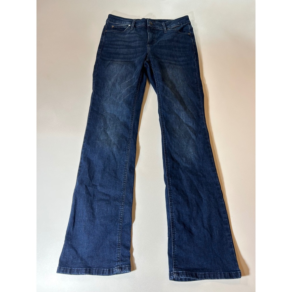 Simply Vera Vera Wang Flared Jeans Womens 28 Blue Excellent Stretch Dark Wash